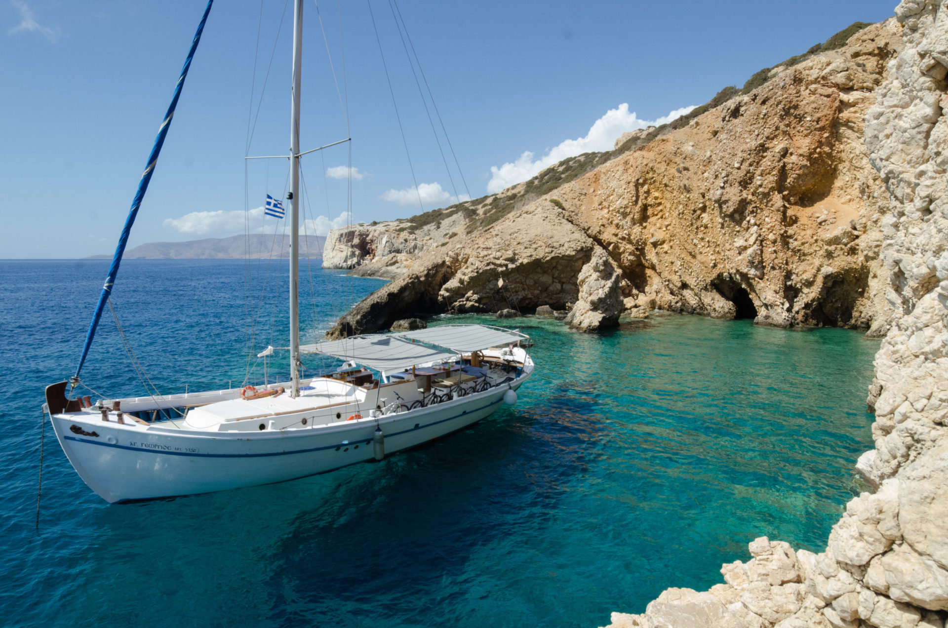 One-day Sailing Tour kaïki Agios Georgios